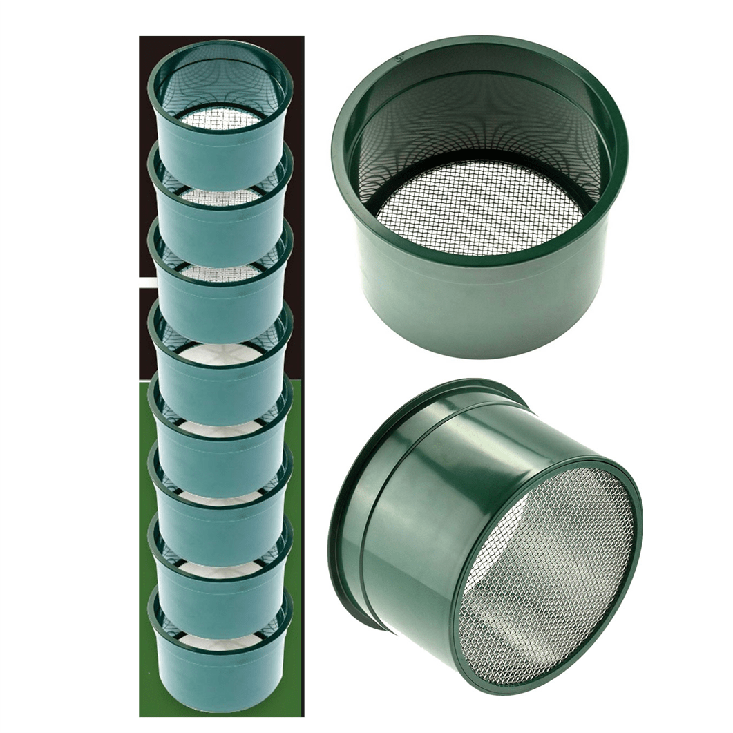 8 Piece, 6-Inch Green Mini Stackable Classifiers/Sifters – High Plains ...