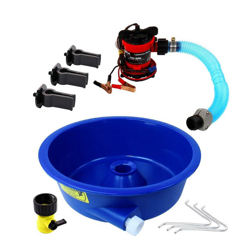 Blue Bowl Concentrator Kit Plumbed W/ Leg Levelers