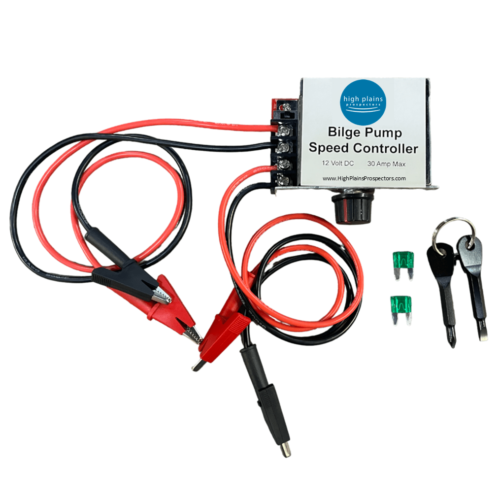 12 Volt Bilge Pump Speed Controller - Rheostat for gold prospecting equipment, highbankers, gold trommels, or power sluices 