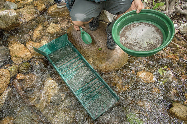 Lightweight Plastic Sluice Box - 10" W x 30"L Gold Prospecting Sona 