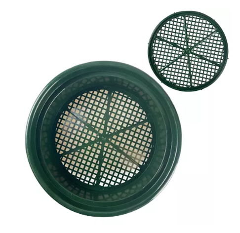 13" Mesh Plastic Screen Green Stackable Classifier/Sifting Pan - Made in USA