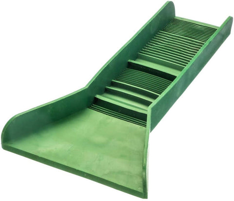 Pocket Sized TPR Plastic Green Sluice Box - 12"X3"x5.5"