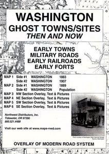 Washington Ghost Town Sites Map: Then and Now