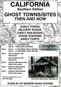 South California Ghost Town Sites Map: Then and Now