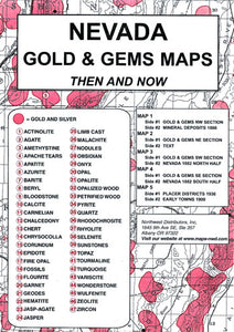 Nevada Gold & Gems Map: Then and Now