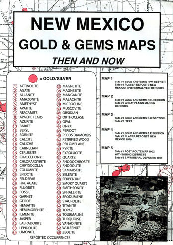 New Mexico Gold & Gems Map: Then and Now