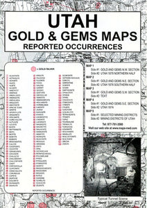 Utah Gold & Gems Map: Then and Now