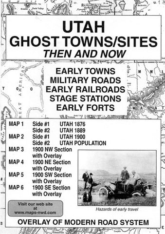 Utah Ghost Town Sites Map: Then and Now