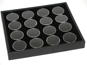7 x 8 Display Tray With 16 Gem Jars