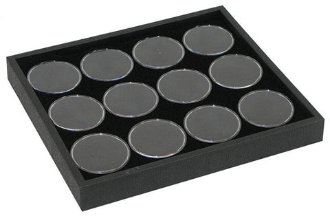 7 x 8 Display Tray With 12 Gem Jars