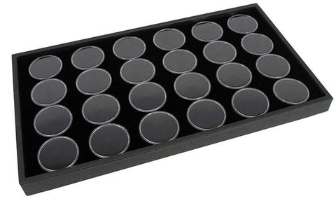 14 x 8 Display Tray With 24 Gem Jars