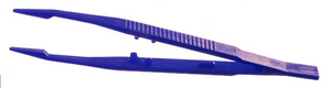 7" Blue Lightweight Plastic Tweezer