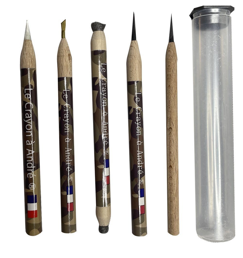 Le Crayon a Andre - Coin Cleaning 5 Pencil Set