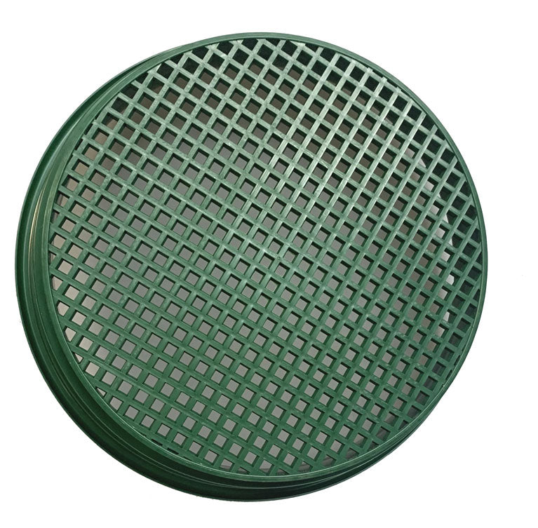 13-1/4" - 1/4" Mesh Plastic Screen Green Stackable Classifier/Sifting ...