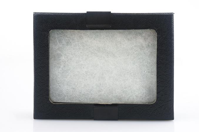 Glass Top Riker Display Box With Metal Clips 4.5" x 3.25" x 3/4"